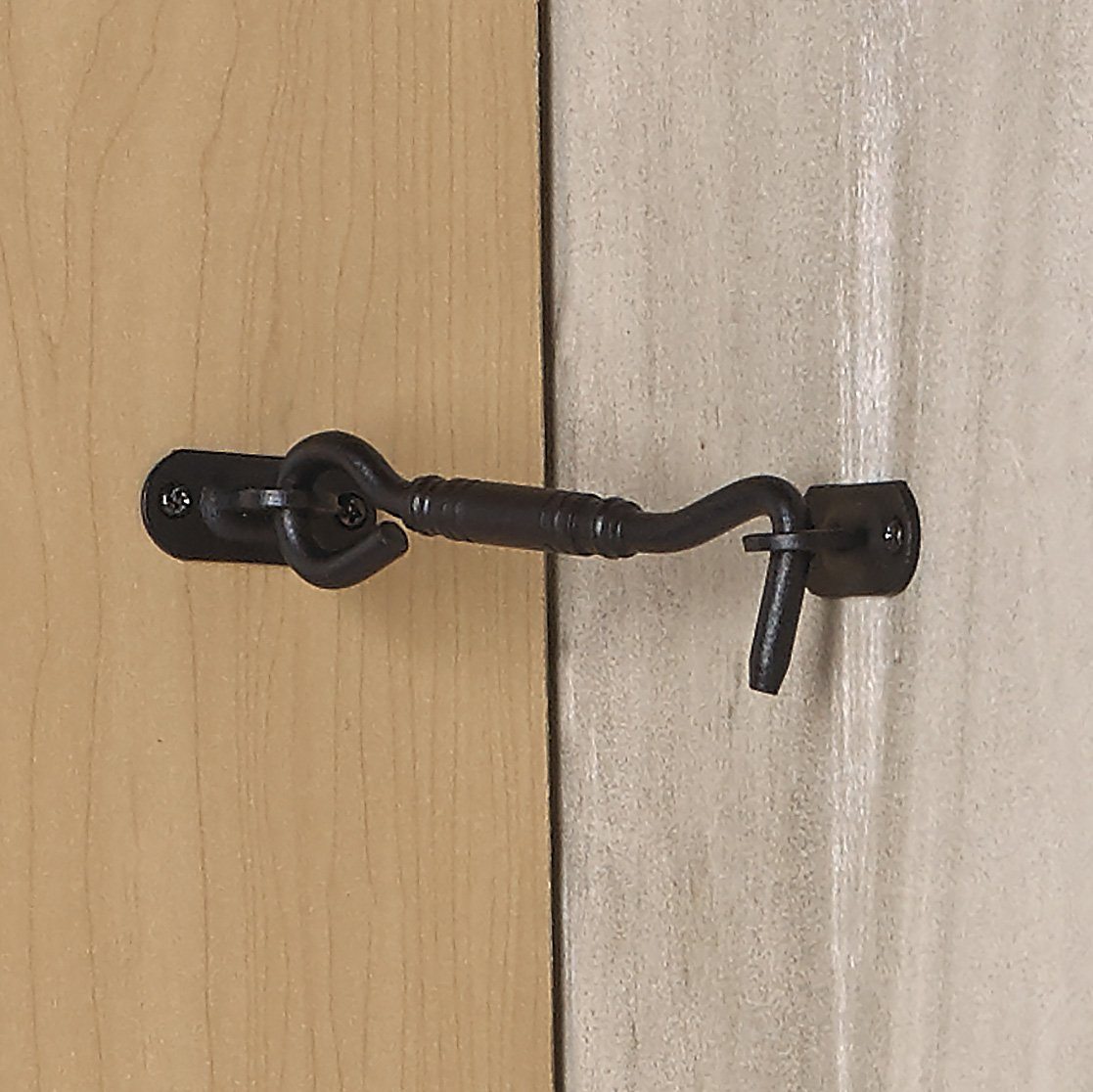 Enhancing Security and Style: Matte Black Heavy-Duty Barn Door Lock Eye  Latch Installation Guide 